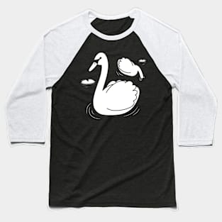 swan monochrome Baseball T-Shirt